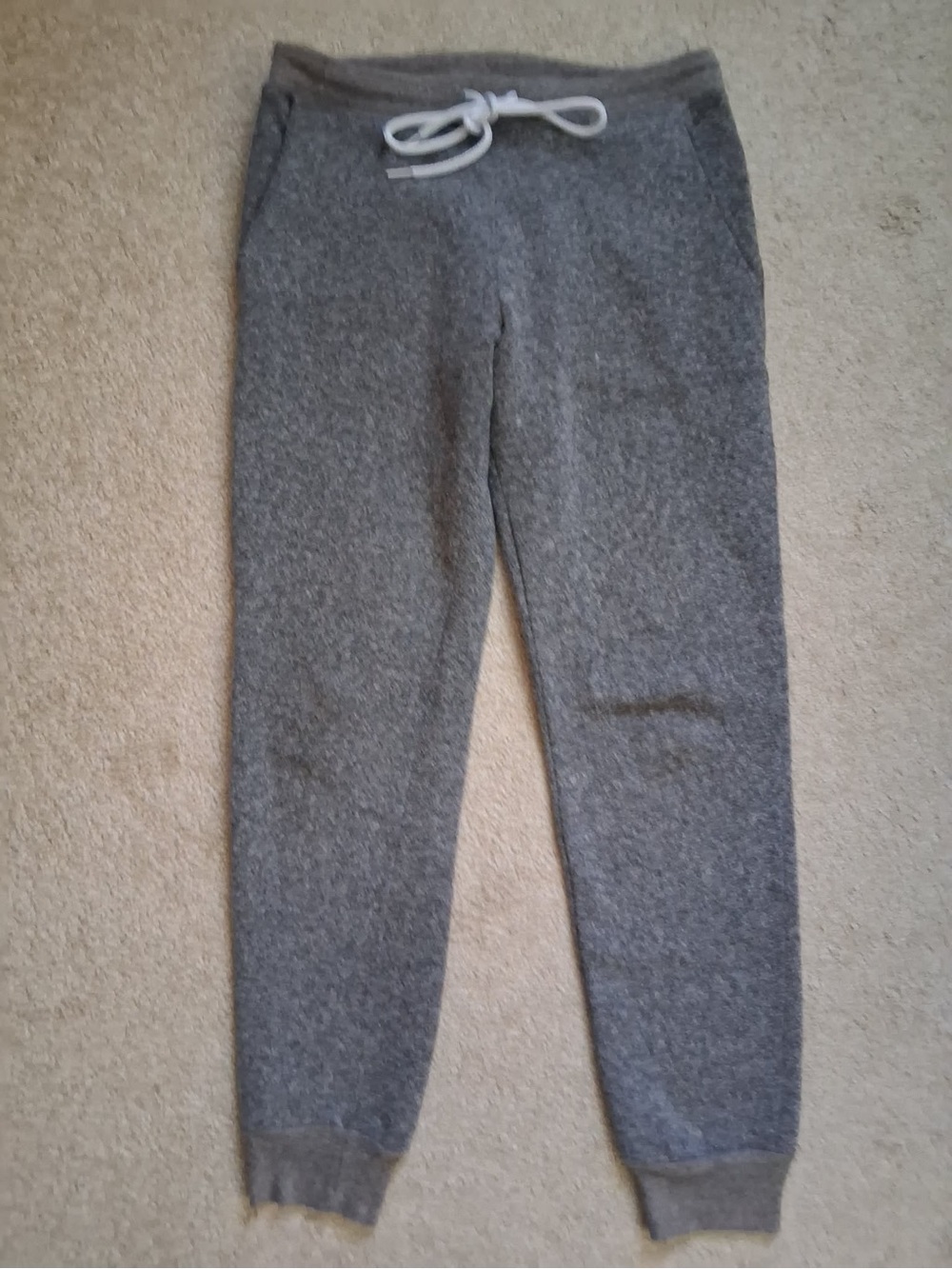 American Apparel y2k unisex black and white heather Jogger Sweatpants